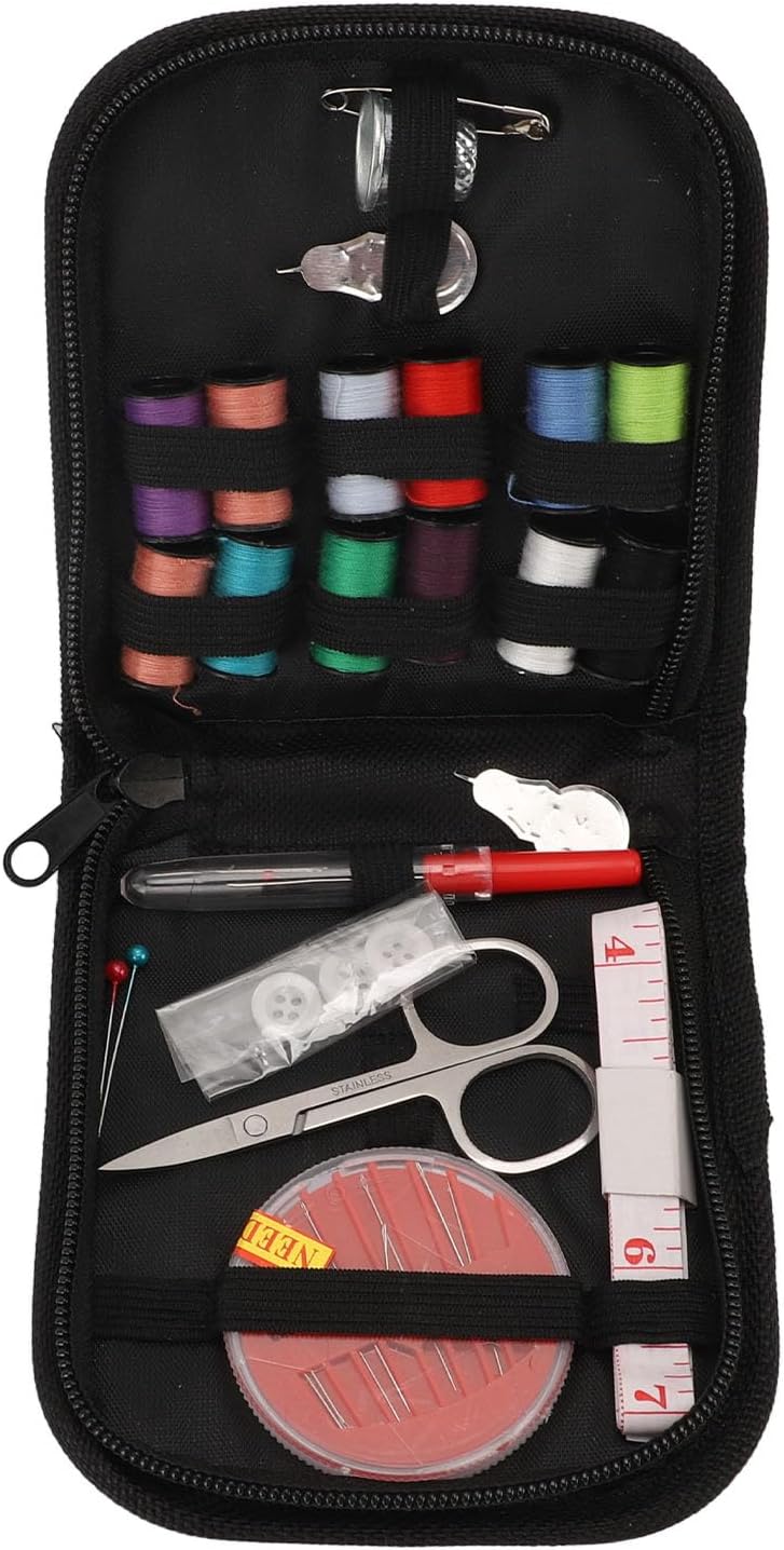 Eacam Portable Sewing Kit with Needles Thread Scissors for Travel Home