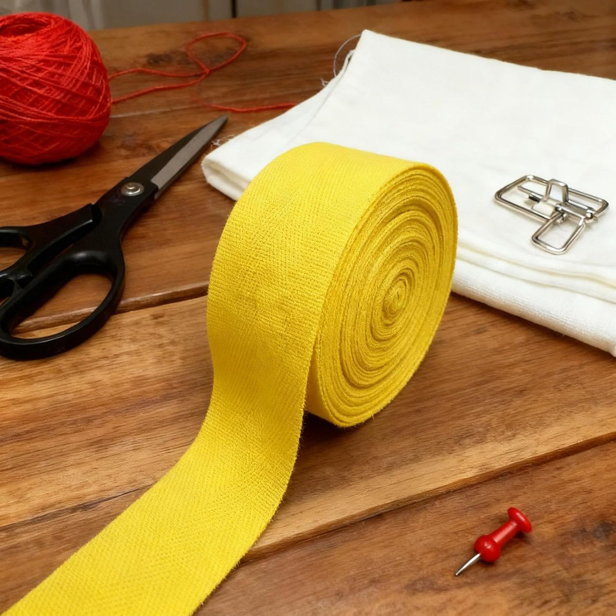 Yellow 2 Inch Cotton Herringbone Twill Tape 15Yds Binding Trim