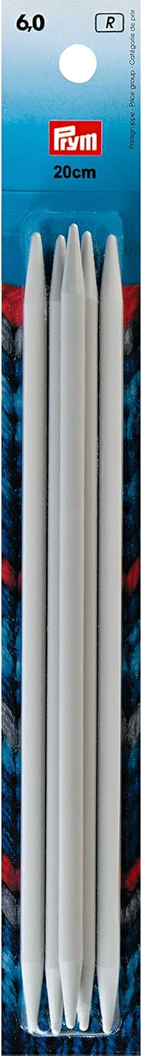 Prym 8" Double Point Plastic Knitting Needles, 6mm