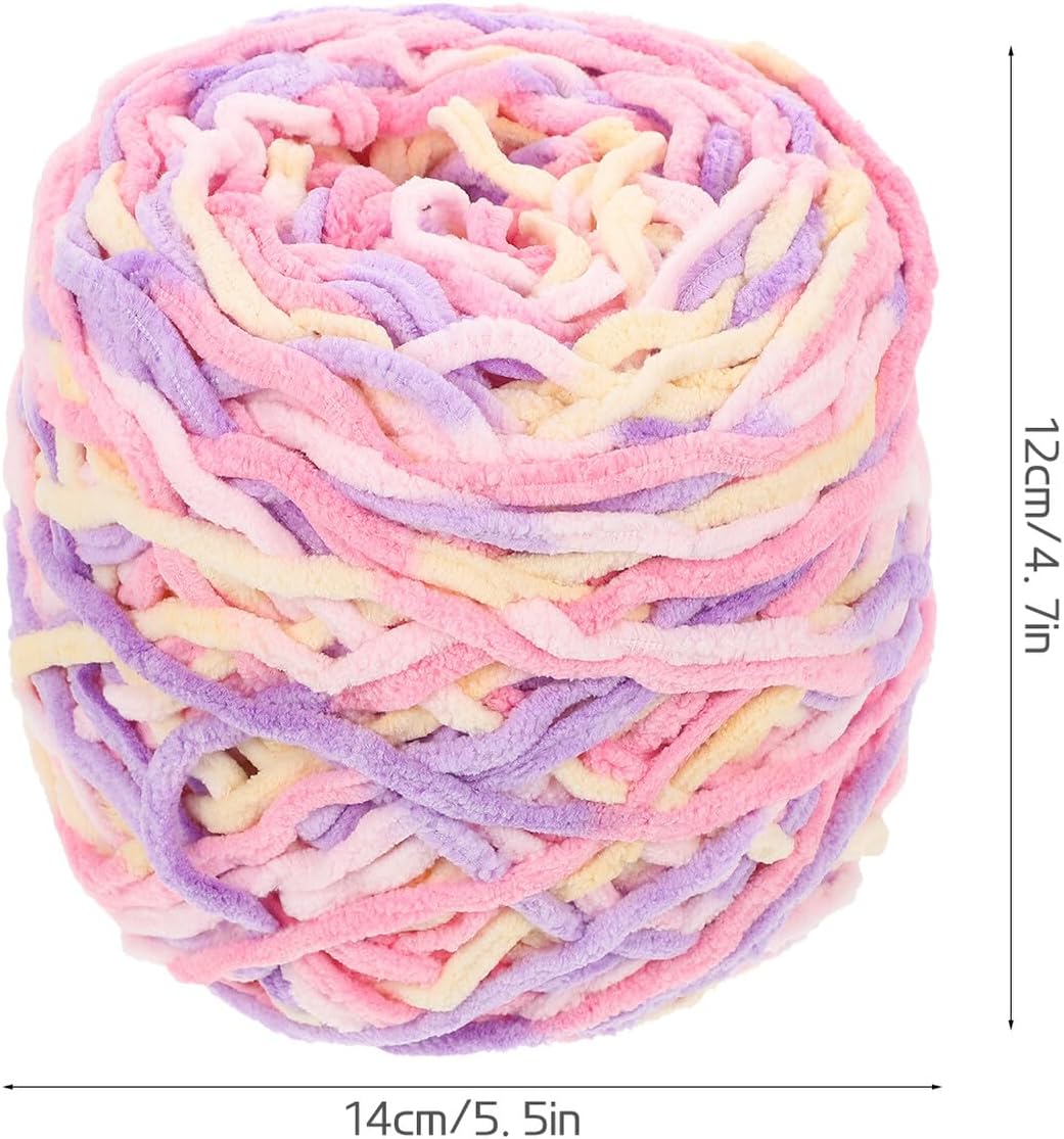 Convenient Crocheting Yarn Polyester Single Strand for DIY Sewing