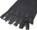 SHUNLI 20PCS 22 Inch #3 Nylon Coil Close End Zipper for Sewing (Black)