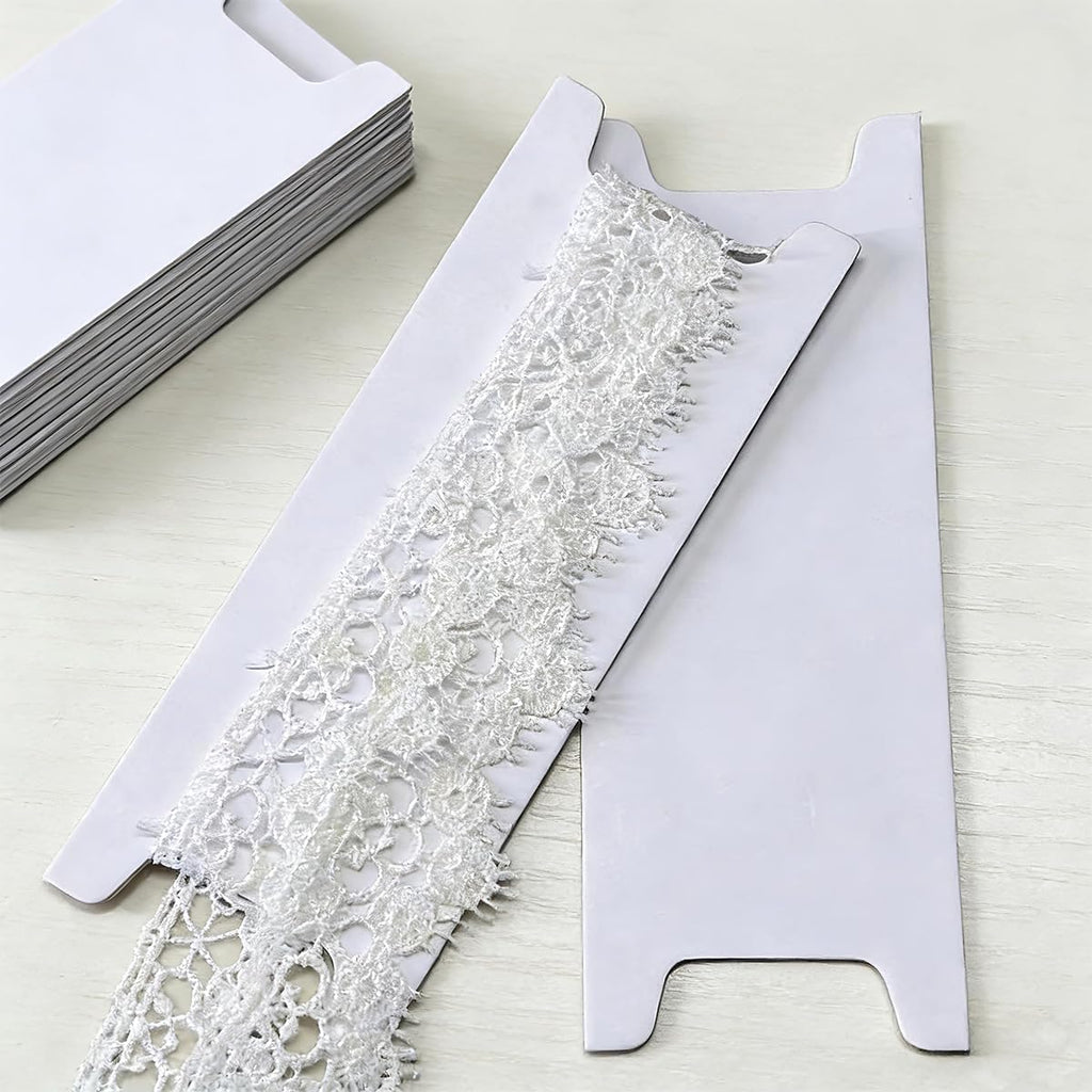 BooElegr 15PCS Ribbon Organizer Cardboard, Winding Cards (4.72×1.77")
