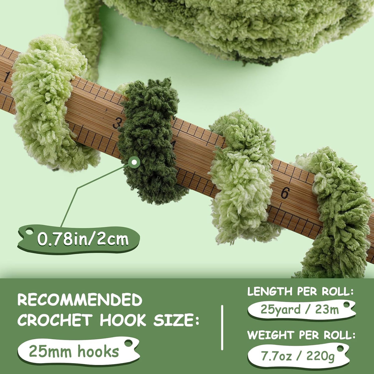 8 Pcs Chunky Yarn for Hand Knitting - Chunky Chenille Yarn for