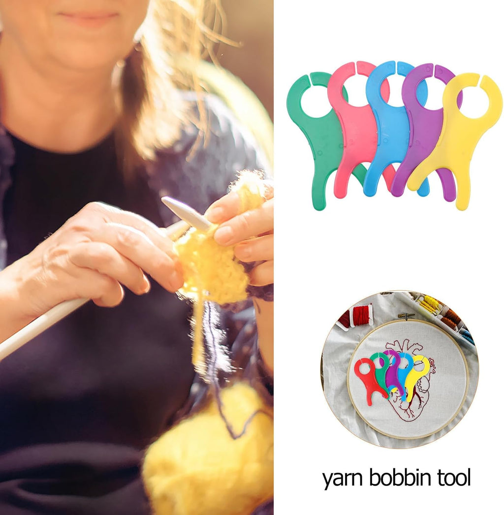 30pcs Large Yarn Bobbin Spool Organizer Cross Stitch Thread Storage