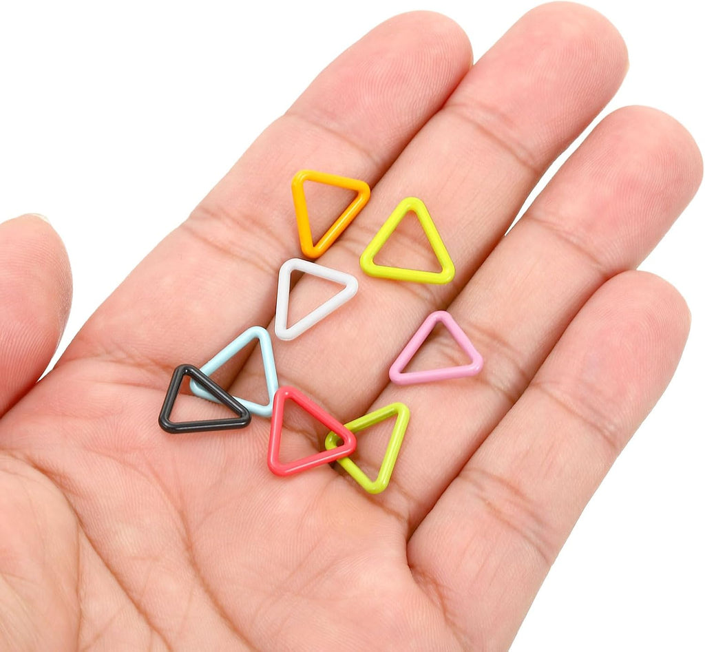 PATIKIL Colorful Crochet Stitch Markers, 30 Pack Metal Knitting