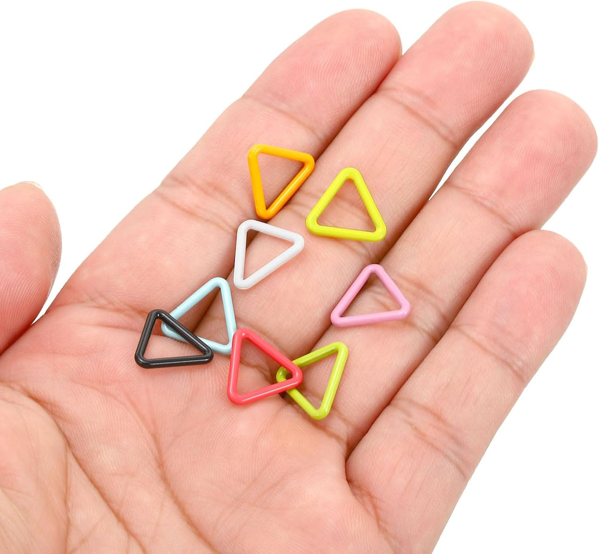 PATIKIL Colorful Crochet Stitch Markers, 30 Pack Metal Knitting
