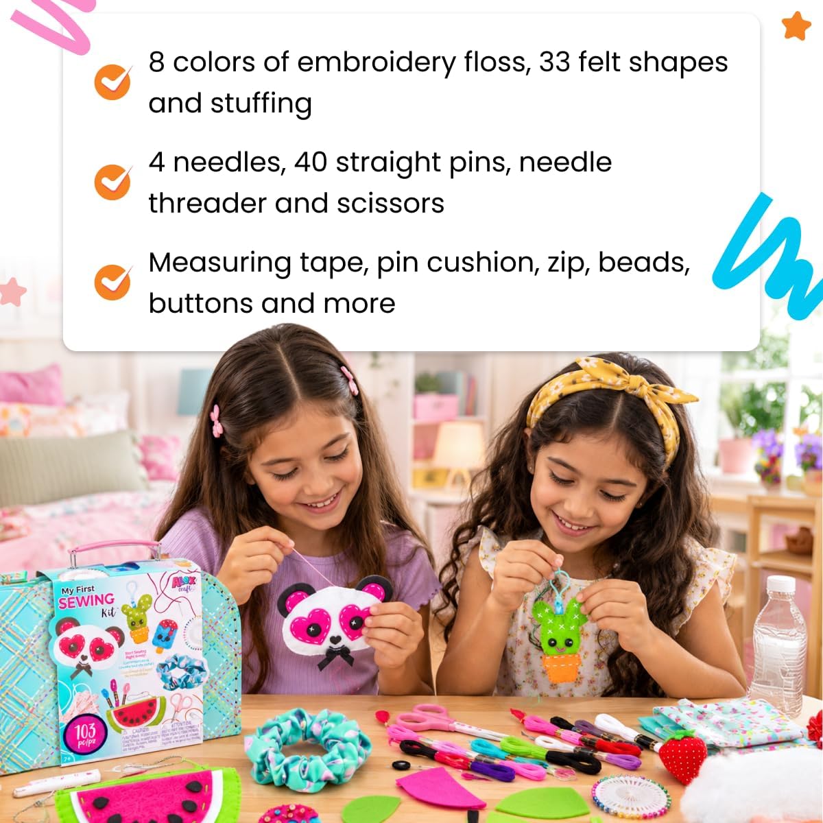 My First Sewing Kit by Alex Crafts, Perfect for Beginners, Arts and