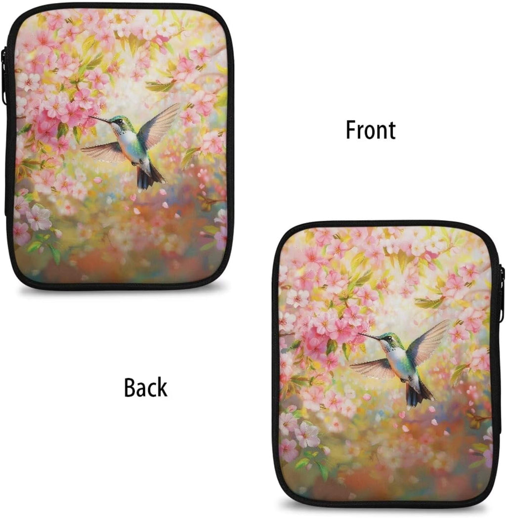 Goronwyfloyd Oil Painting Flower and Hummingbird Knitting Needle