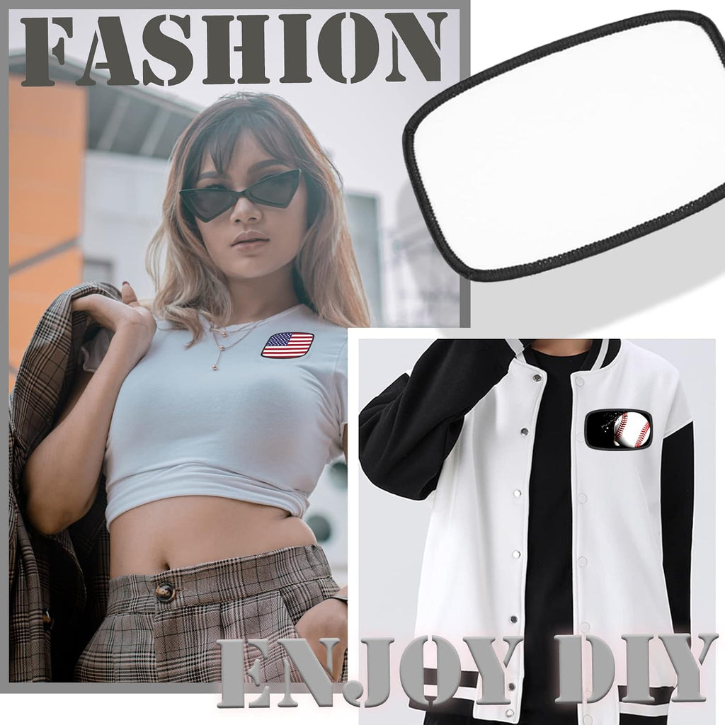 30 PCs Sublimation Patches - Iron On Blank Patches for DIY Crafts Hats
