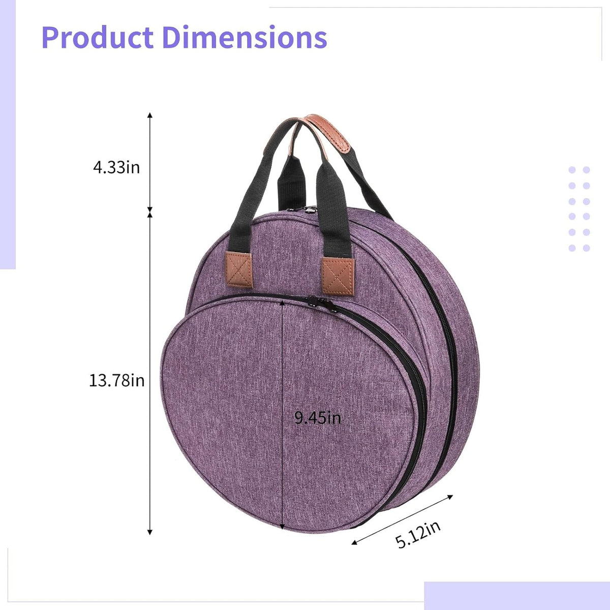 Portable Sewing Kit Holder, Embroidery Storage Bag with Handle, Cross