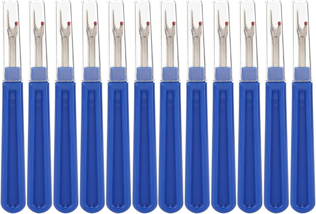12Pcs Sewing Seam Thread Remover,Seam Ripper Stainless Handy Handles