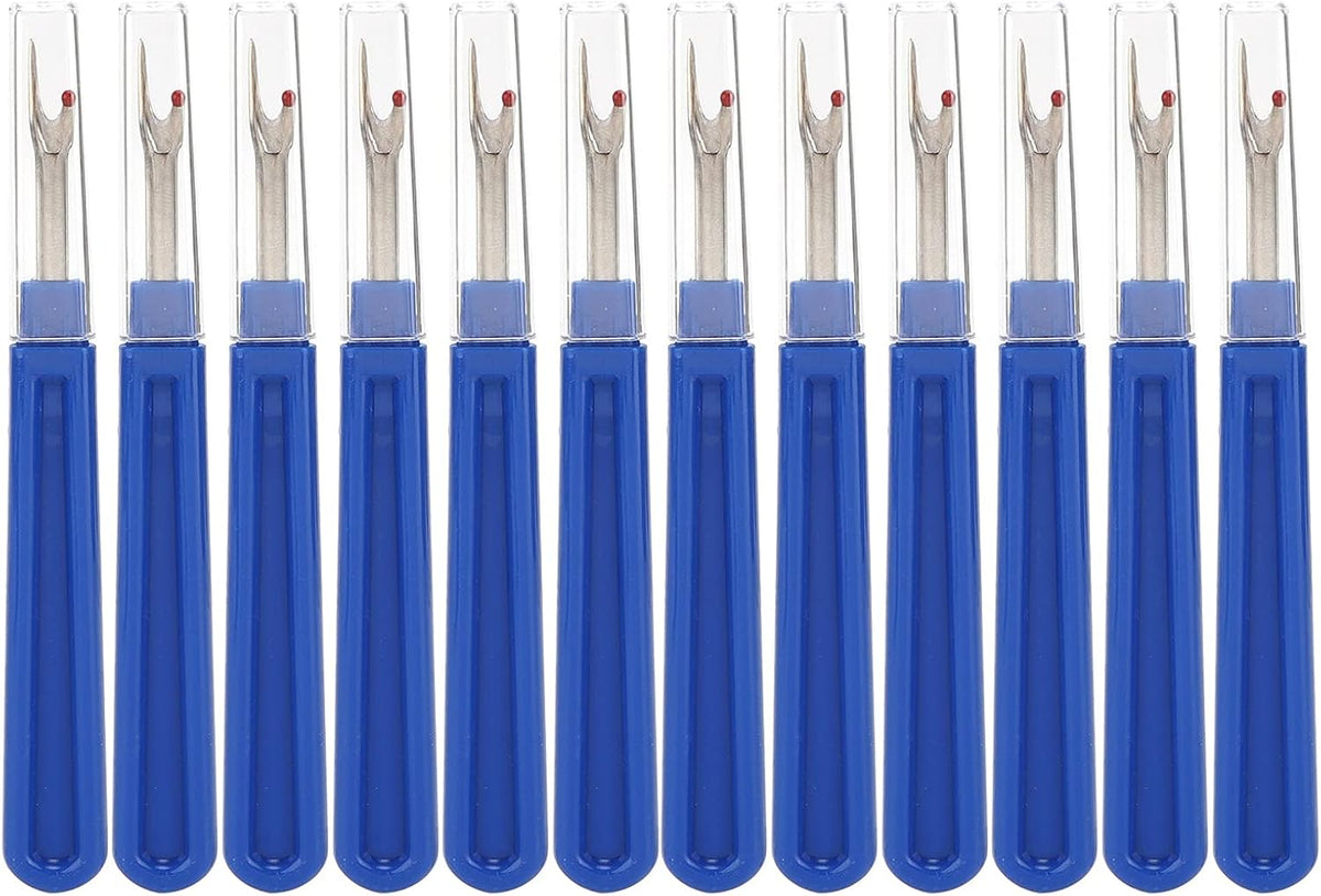 12Pcs Sewing Seam Thread Remover,Seam Ripper Stainless Handy Handles