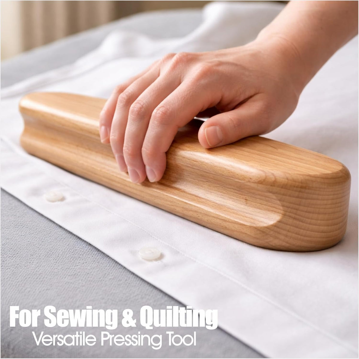 Tailor Clapper Beech Wood Pressing Block, Quilting Ironing Seam Press