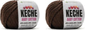 Keche Baby Cotton, 60% Cotton 40% Acrylic Yarn, Soft Cotton Yarn for
