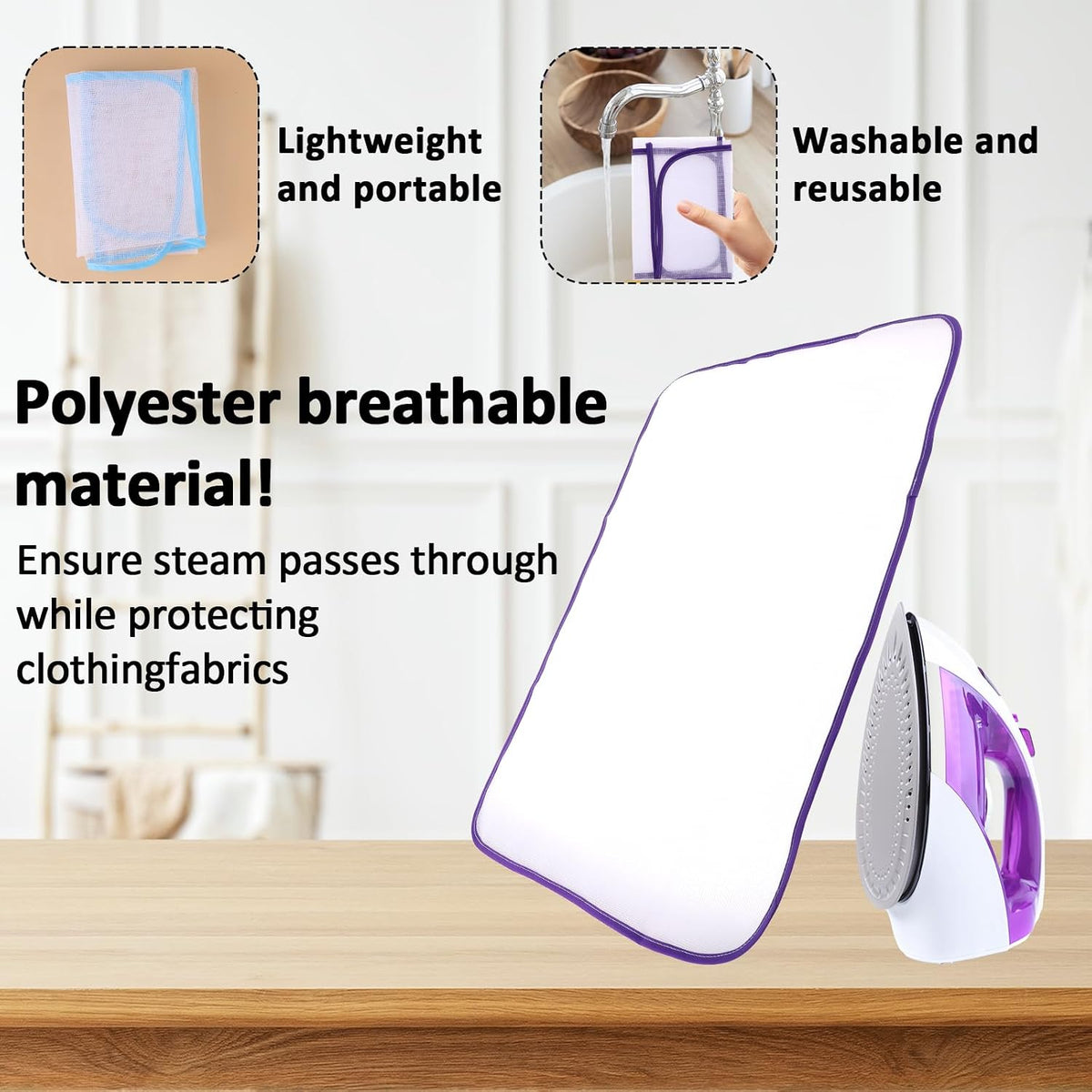 2 Pack Ironing Scorch Mesh Cloth Protective, Cloth Scorch-Saving