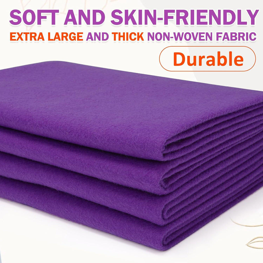 XSEINO Purple Felt Fabric 180" X 36 "(5 Square Yards), 1.4 mm Thick