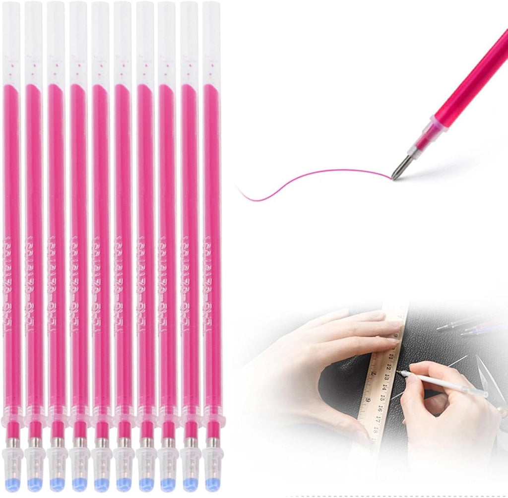 Haosie 100PCS Heat Erasable Fabric Refills, Disappearing Ink Pen for