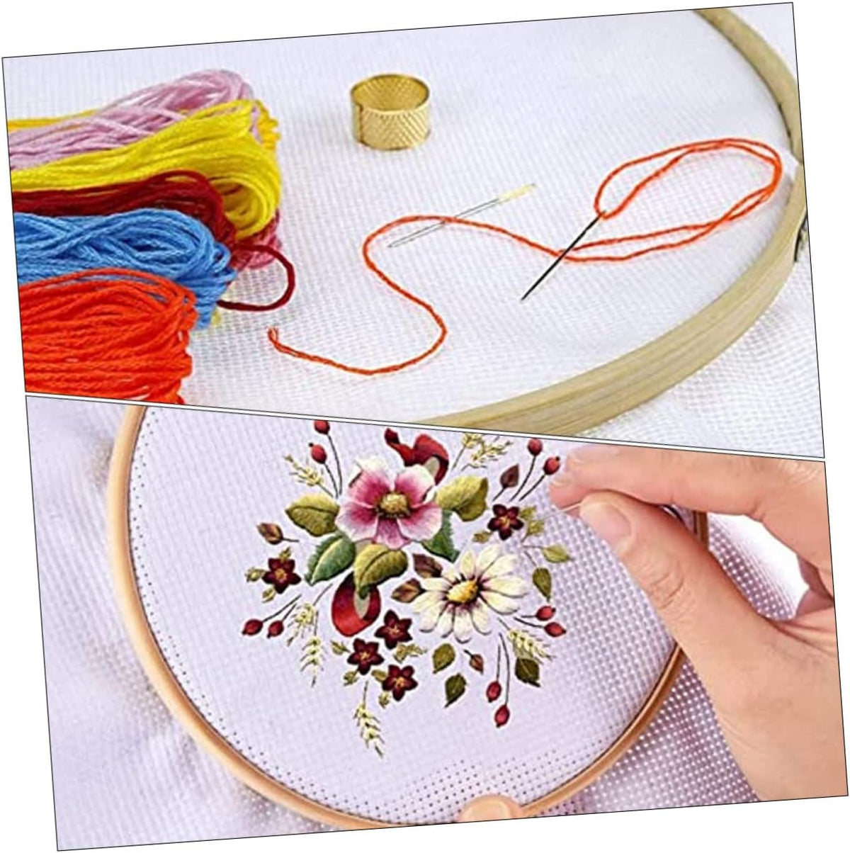 DOITOOL 8Pcs 14CT Cross Stitch Fabric Gridding Cloth for DIY