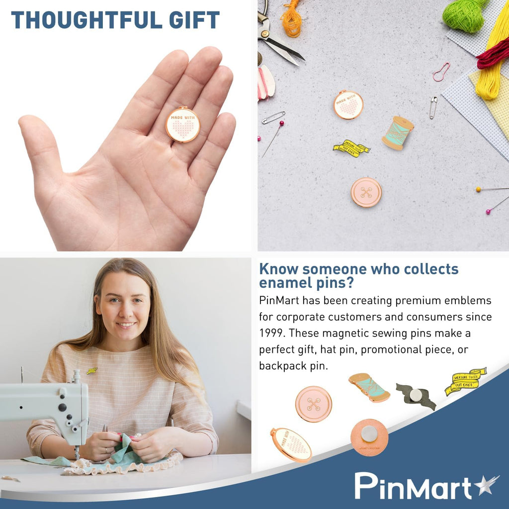 PinMart Sewing Needle Minder - Magnetic Enamel Pin
