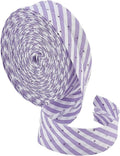 BENECREAT 10.94yard x 3/4inch Plum Stripe Bias Tape, Double Fold