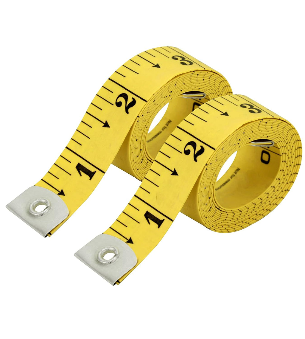 Pack of 2 Fabric Tape Measure, Measuring Tape for Body |Soft Measuring