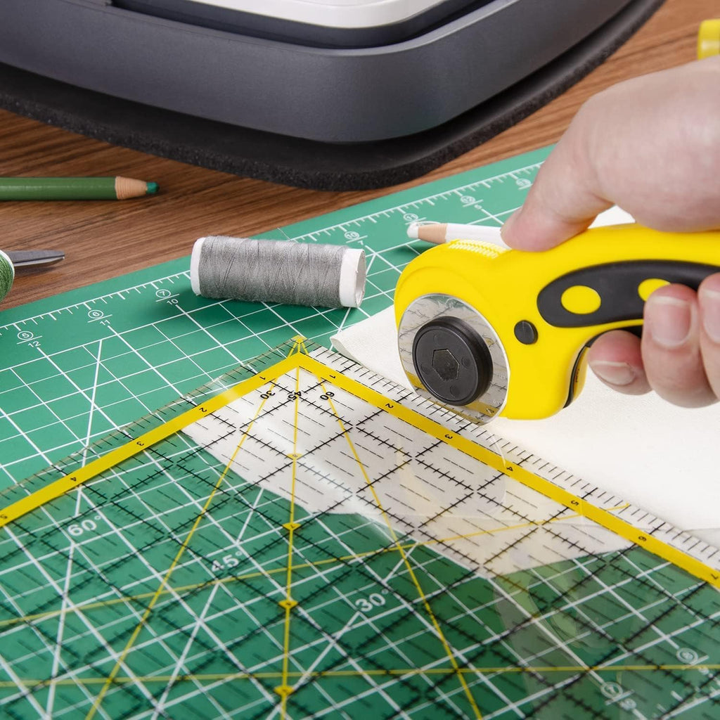 Ecraft Self-Healing Cutting Mat 12x18 Inch, Double-Sided 5-Ply Gridded