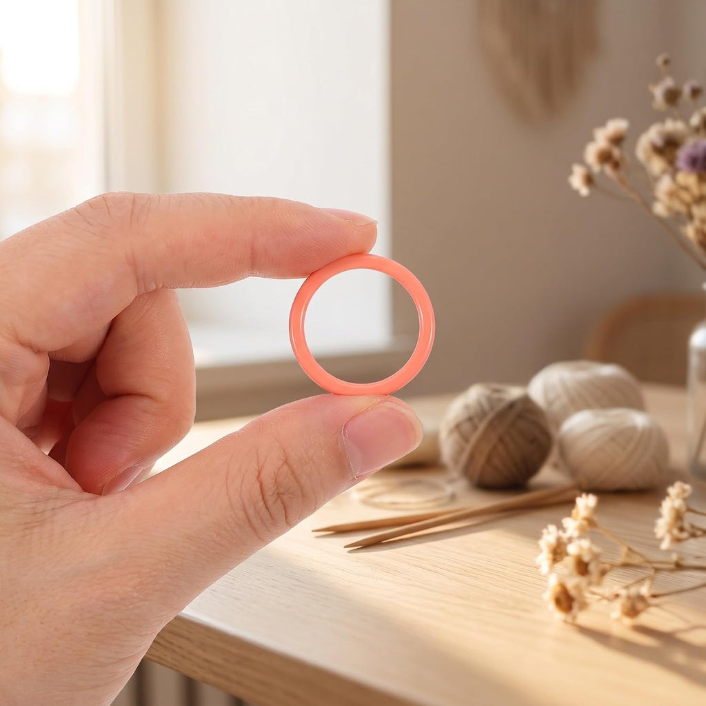 Metal Knitting Stitch Markers 100pcs Round Rings for Winter Season