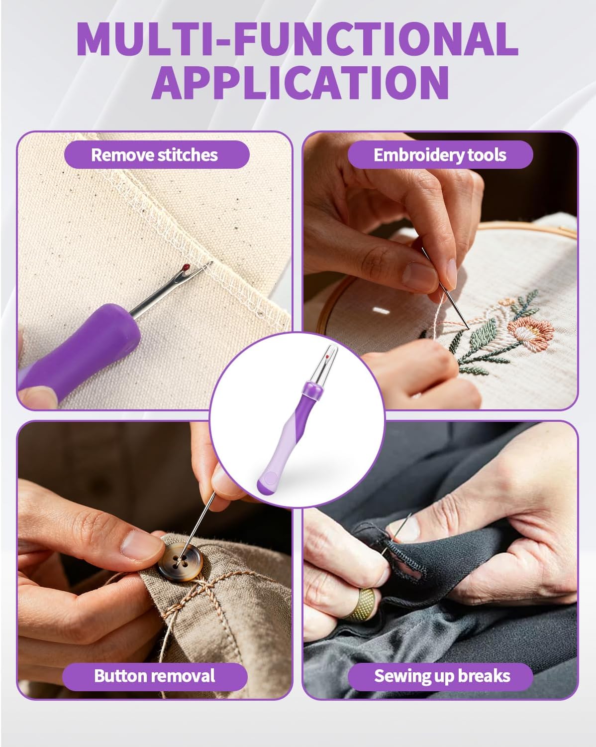 Needle and Thread Seam Ripper, Rippers for Sewing and Thread,Remover