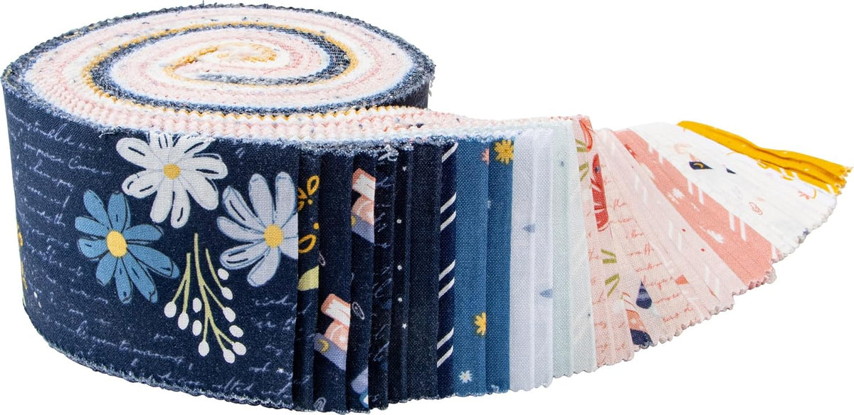 Fran Gulick Between The Pages Rolie Polie 40 2.5-inch Strips Jelly