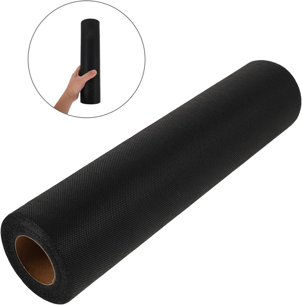 1 Roll Fusible Interfacing for Sewing, Single-Sided Black Non-Woven