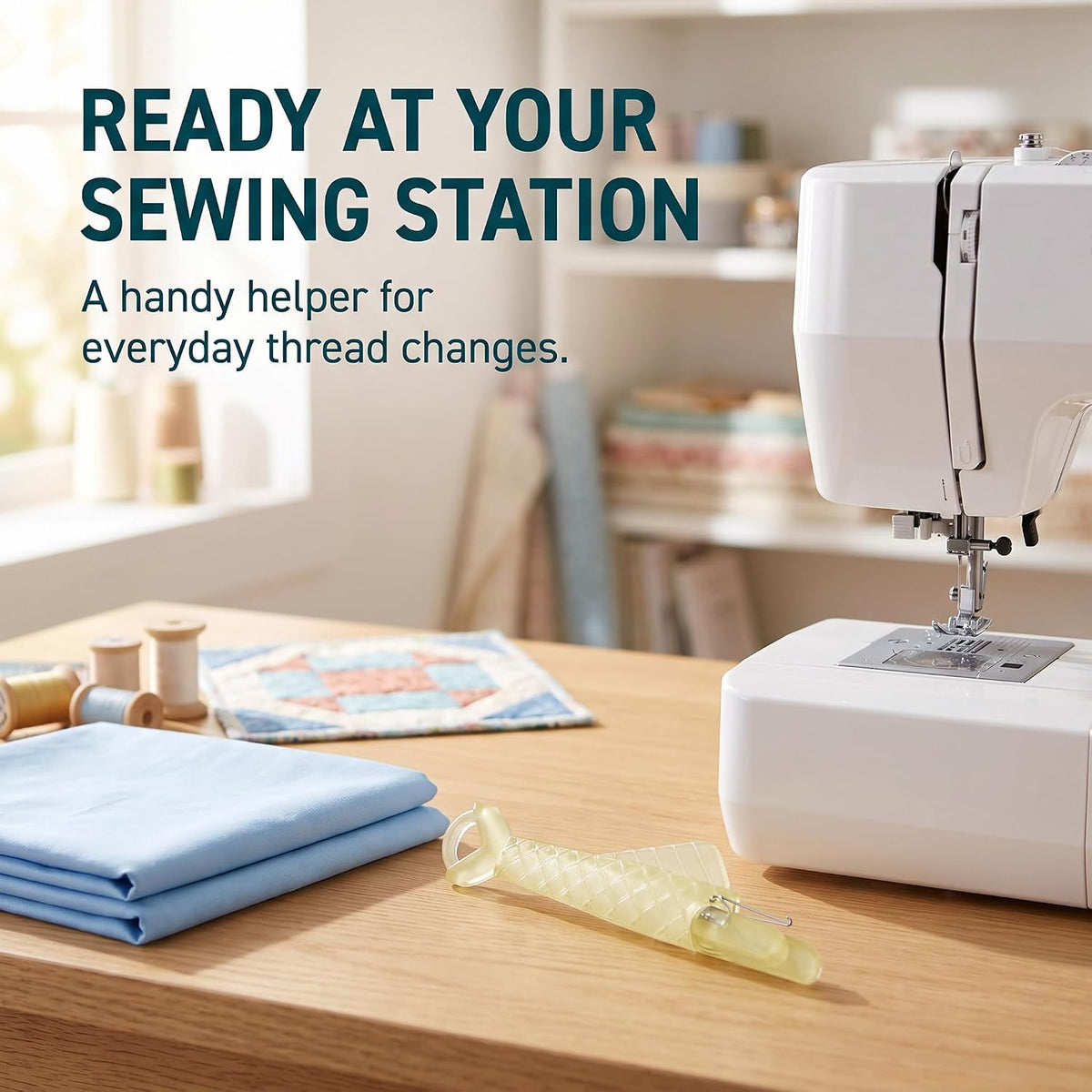 Fish Mouth Sewing Machine Needle Threader, Automatic Sewing Needle