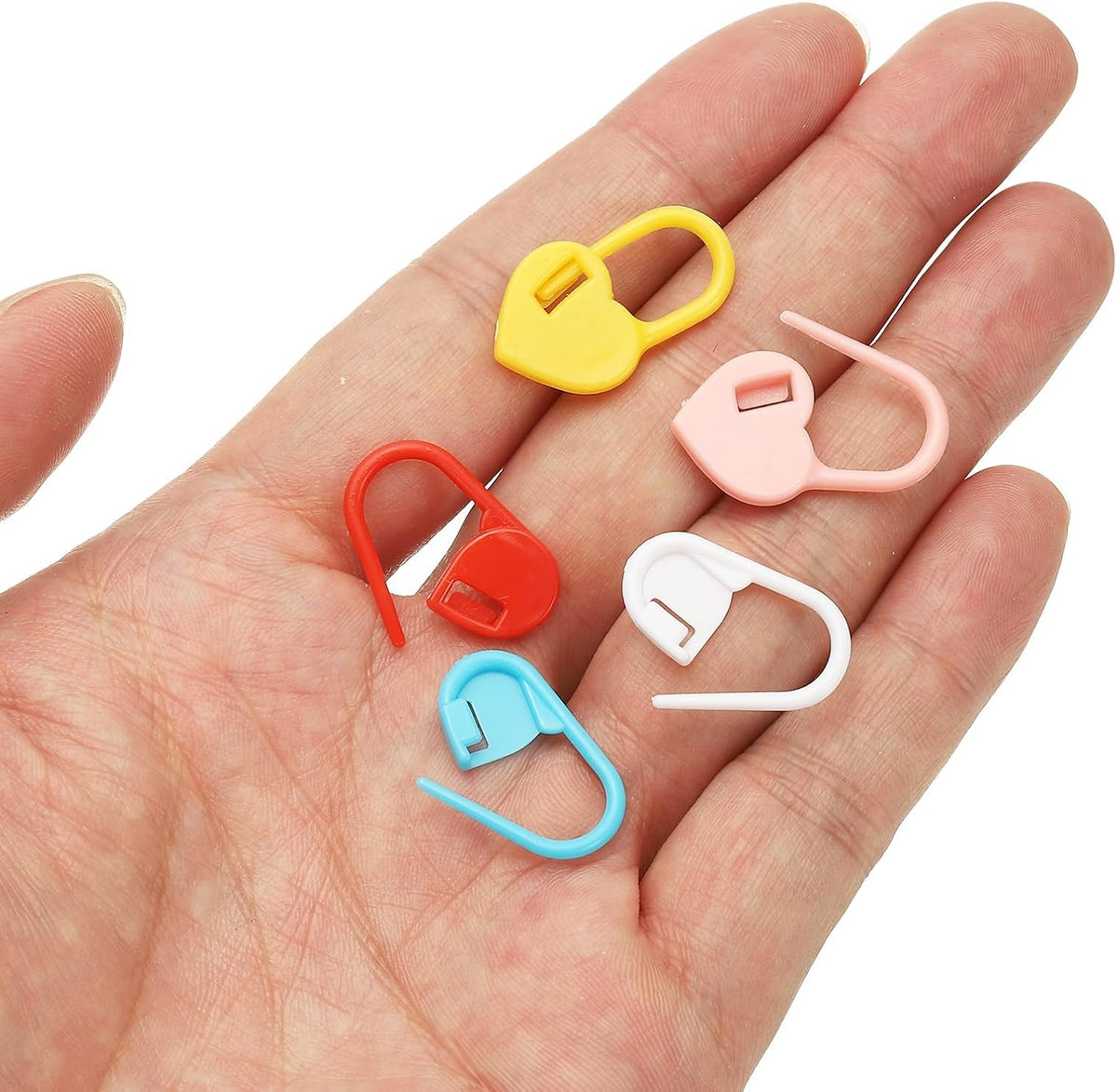 PATIKIL Crochet Stitch Markers, 150Pcs Plastic Knitting Markers Needle