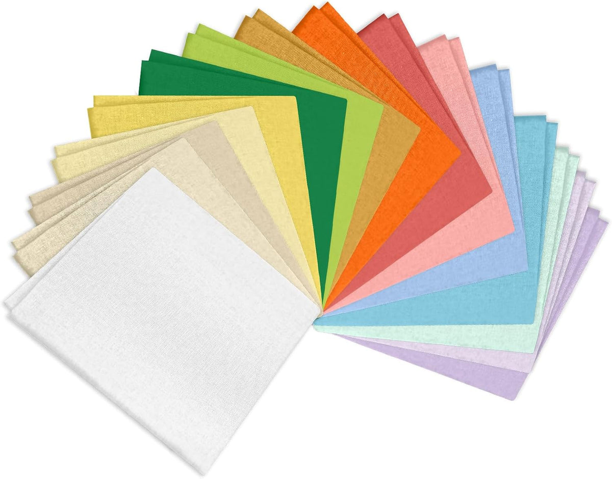 18 * 21inch Cotton Fabric, 18 PCS Premium Fabric Pure Quilting Fat