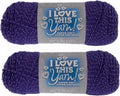 Hobby Lobby Metallic I Love This Yarn, 746 Grapette, Set of 2