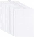 YOUNTHYE 12 Pack 14 Count Plastic Canvas Sheets, 8.2 x 11 Inch White