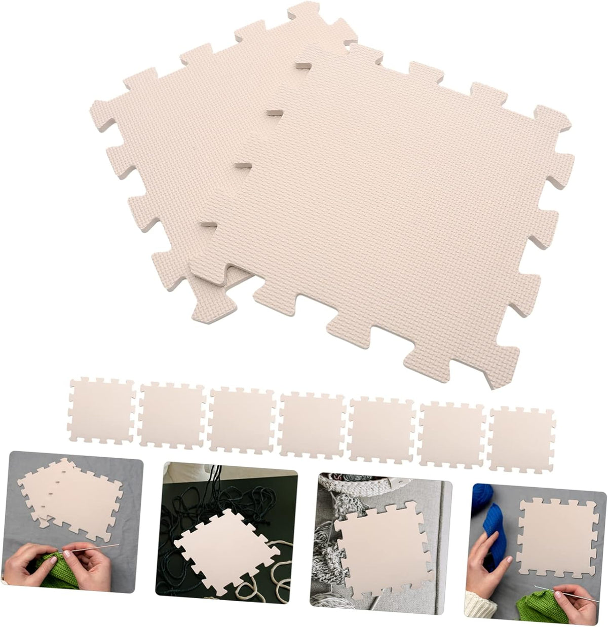 9pcs Multi Function Blocking Board for Knitting Crochet Crafts