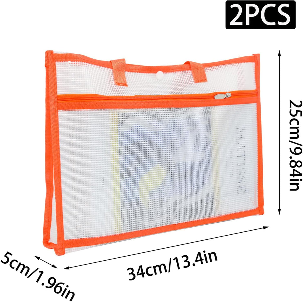 Yinluluna Sewing Project Bag, Art Supply Bag with Zipper & 2Pocket