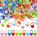 200Pcs 10 Color Crochet Stitch Markers Knitting Plastic Markers Safety