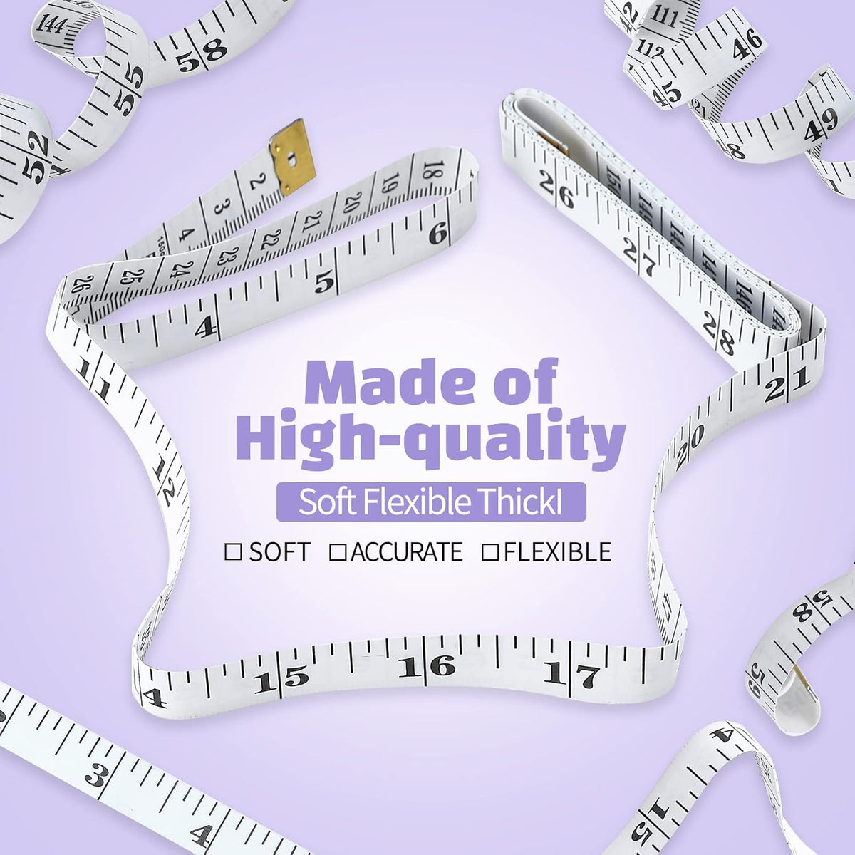 GliSun Soft Tape Measure 24 Pack Measuring Tape Bulk for Body Sewing