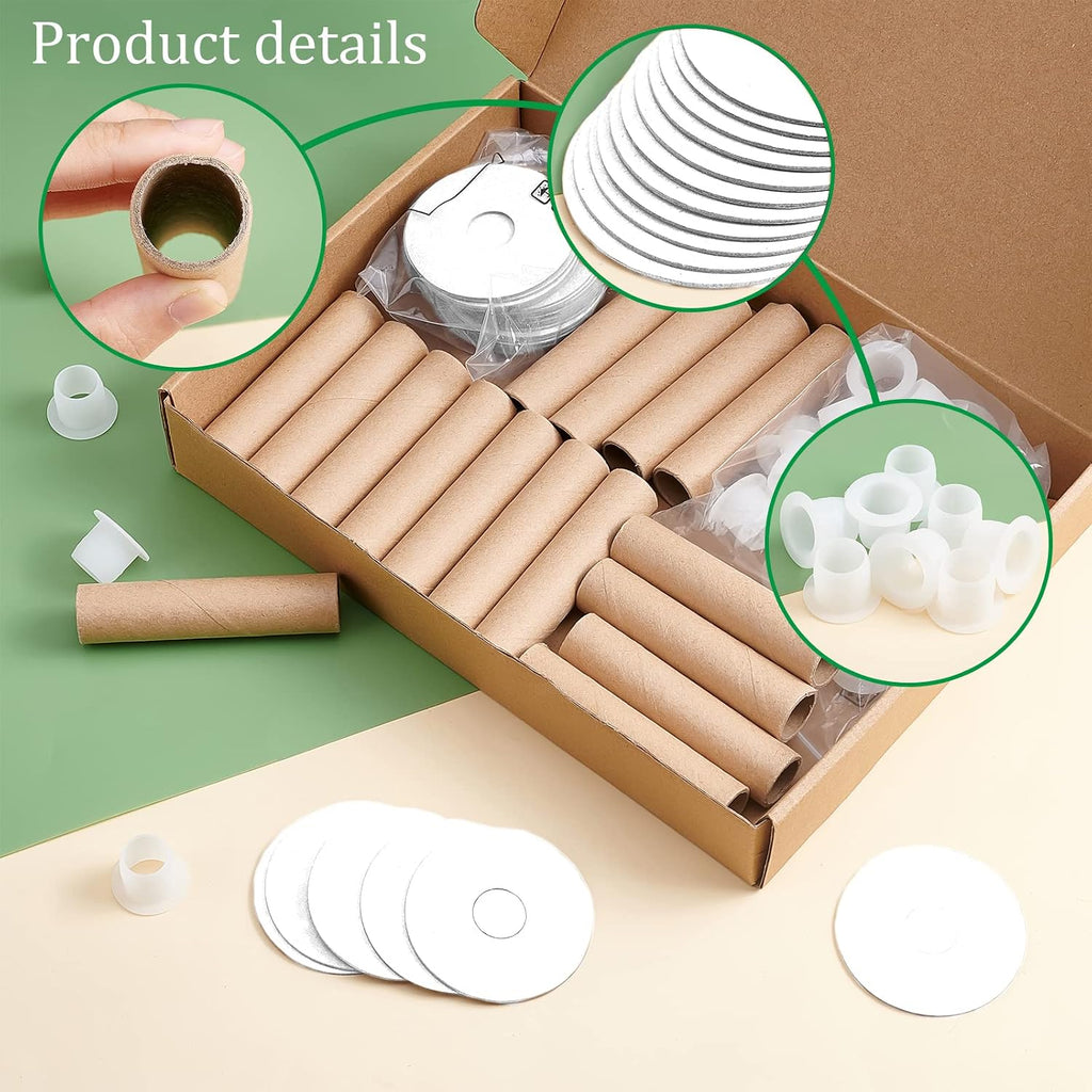 PH PandaHall 20pcs Ribbon Spools Removable Empty Cord Thread Storage