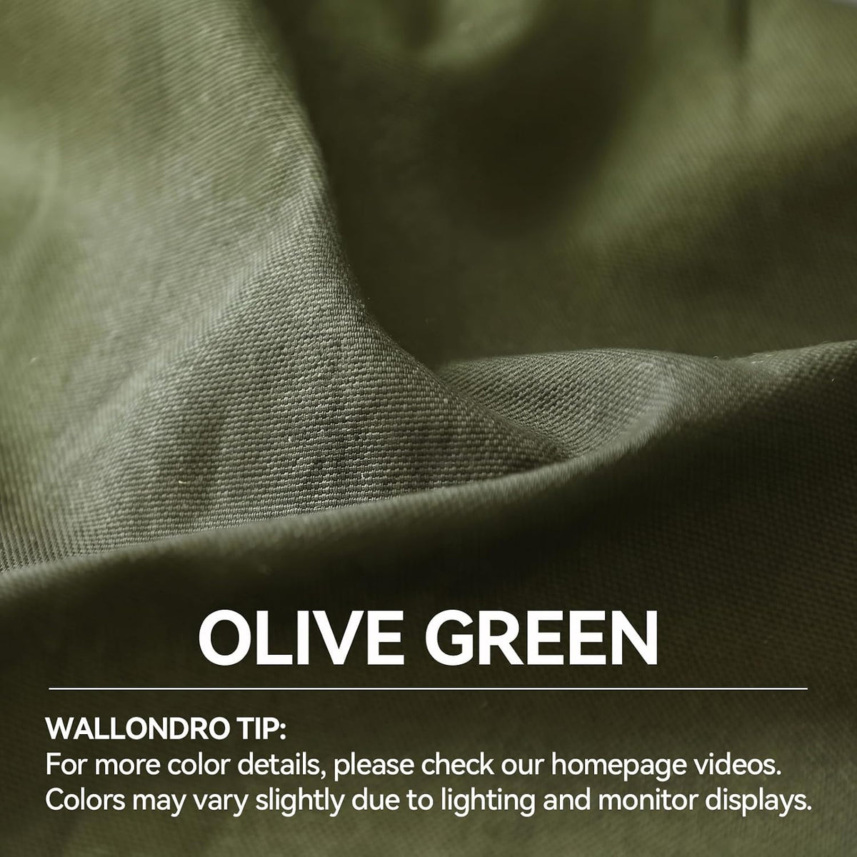 Olive Green Canvas Fabric, Premium 7oz 100% Cotton Duck Canvas Fabric