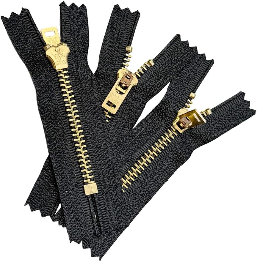YKK #5 Extra Strong Pants Zippers (Closed Bottom) - Color 580 Black