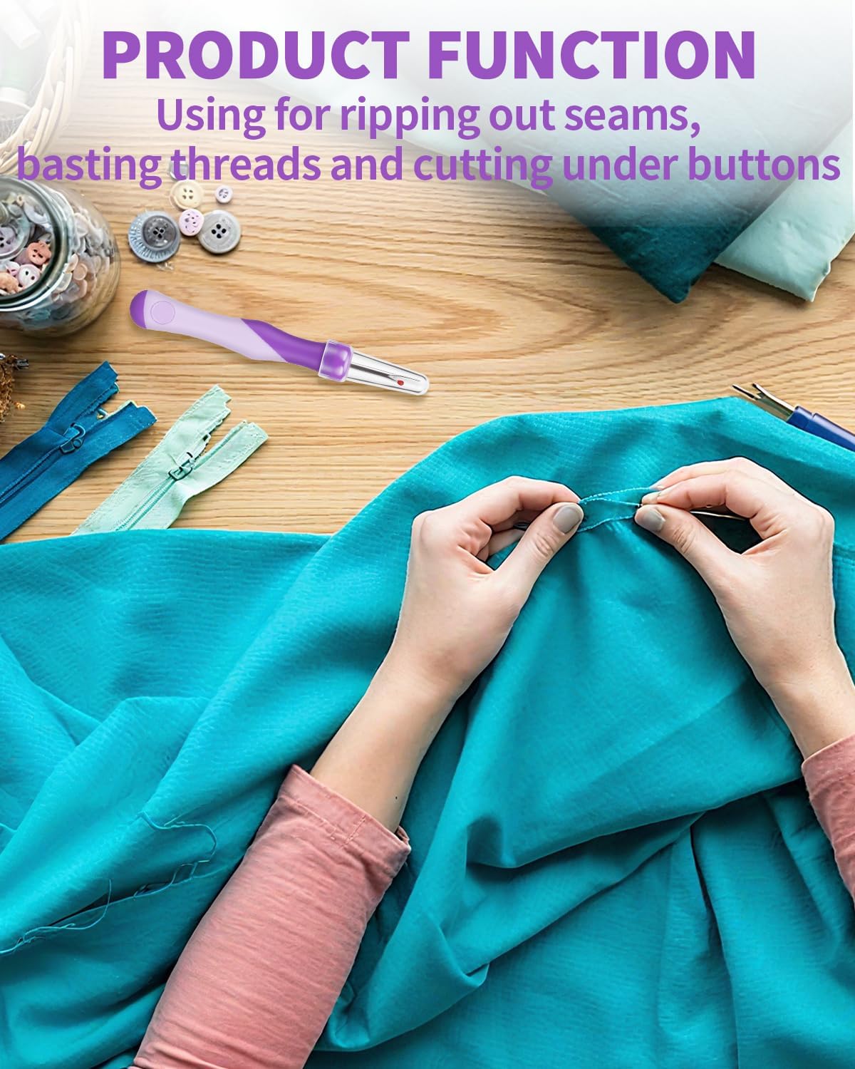 Needle and Thread Seam Ripper, Rippers for Sewing and Thread,Remover