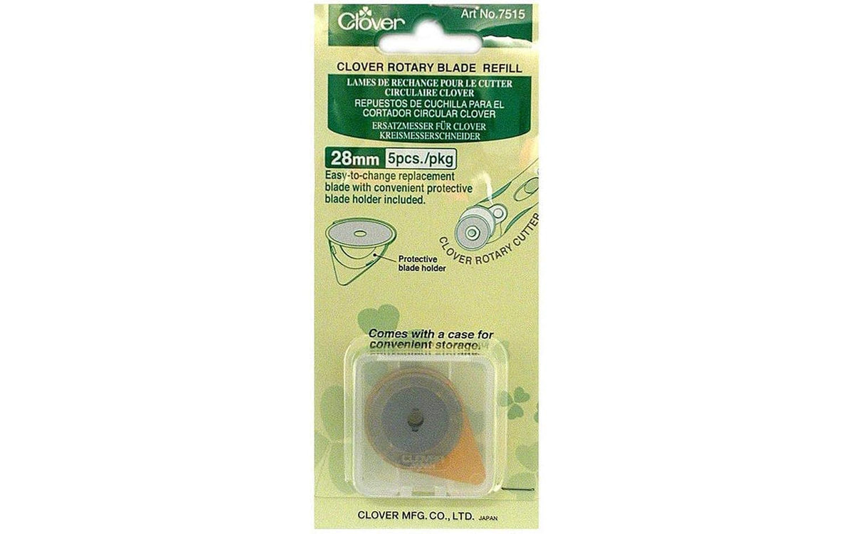 Clover Rotary Cutter Blade Refill 28mm 5pc