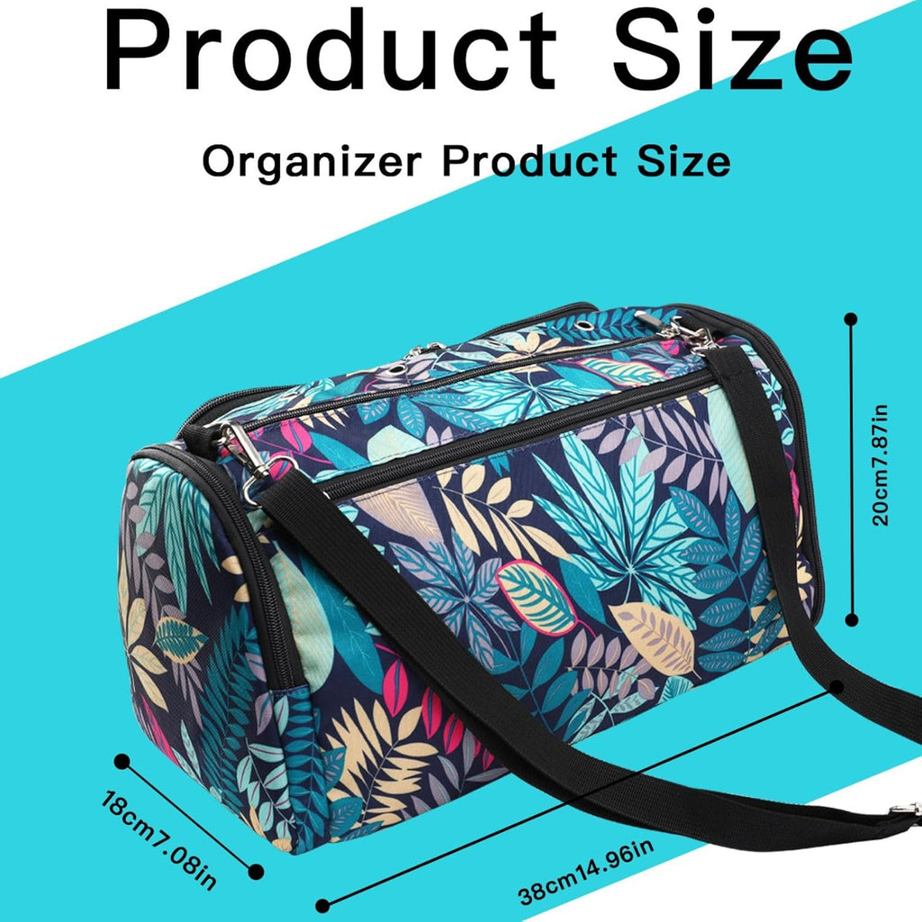 Large Yarn Storage Organizer,Waterproof Crochet Shoulder Bag