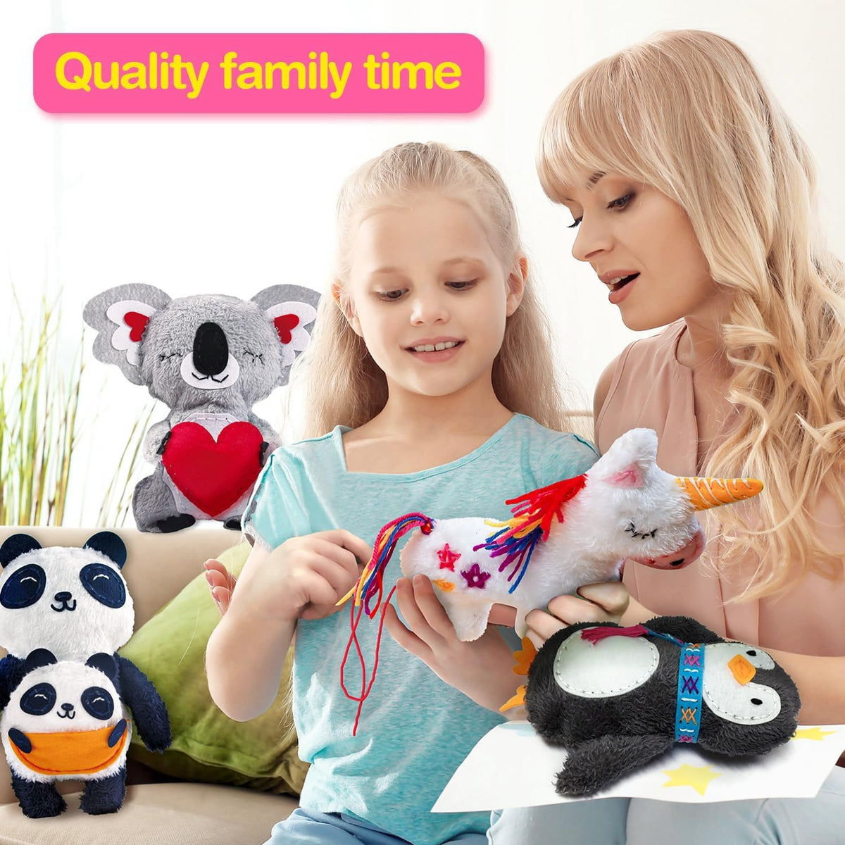 Avenir My First Sewing Kit for Kids 6-8, Unicorn Stuffed Animal Craft