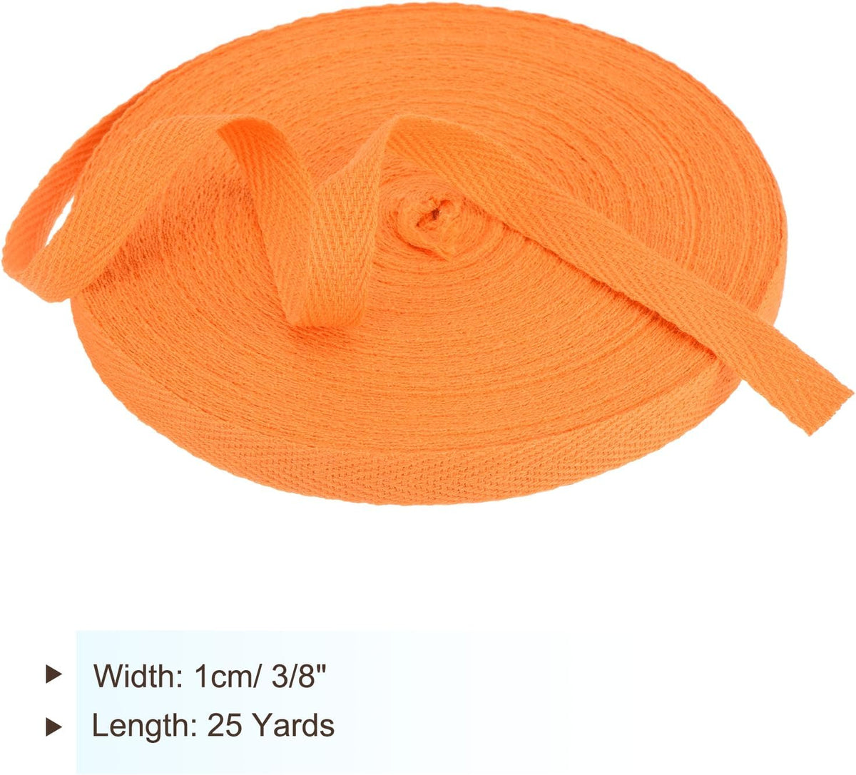 PATIKIL Cotton Twill Tape 3/8 Inch 25 Yards Cotton Ribbon Bias Binding