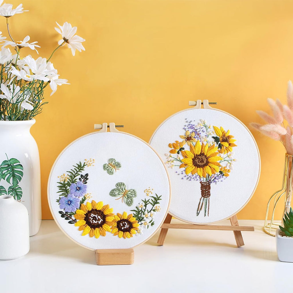 GLTAYLMY 3 Sets Embroidery Starter Kit with Pattern and Instructions