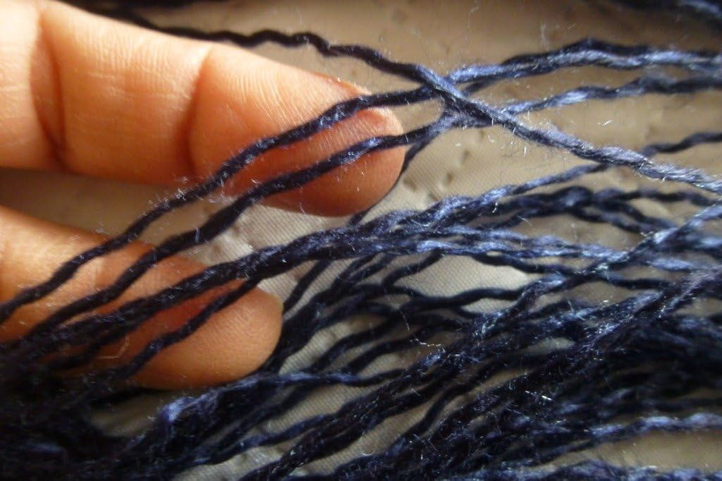 Midnight Blue Soft Synthetic Sports Weight Yarn