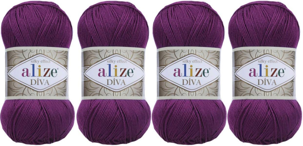 Hand Knitting Yarn 100% Microfiber Acrylic Yarn Alize Diva Silk Effect